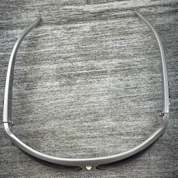 Biker Wrap Around Prism Mirrored Wrap Around Frame Sunglasses Flames Iron Cross - Picture 6 of 16